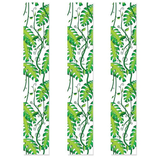 Jungle Vines Party Panels – 12" x 6' – (3/Pkg) by Beistle