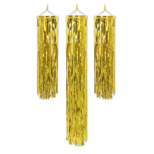 1-Ply Mini Gleam 'N Columns – Asstd – (3/Pkg) by Beistle for General occasion Columns and Chandeliers