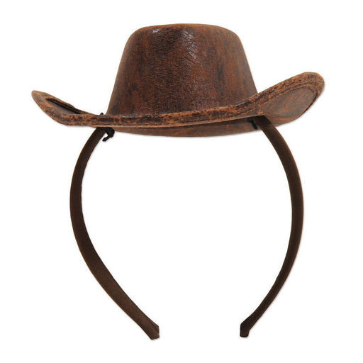 Cowboy Hat Headband – (1/Card) by Beistle for Western Boppers and Headbands