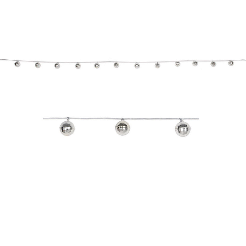 Disco Ball Garland – 1½" x 6' 6" – (1/Pkg) by Beistle for 70's Novelty