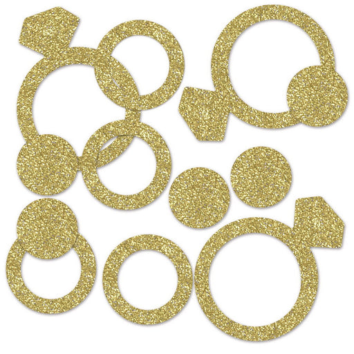 Diamond Ring Deluxe Sparkle Confetti – (½ Oz/Pkg) by Beistle for Bachelorette