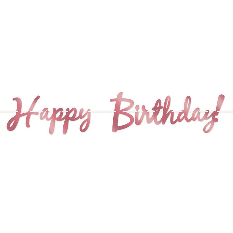 Foil Happy Birthday! Streamer – 9" x 5' – (1/Pkg) by Beistle Streamers