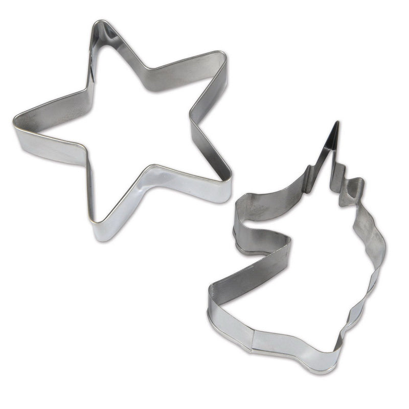 Unicorn Cookie Cutters – 3" & 3½" – (2/Pkg) by Beistle