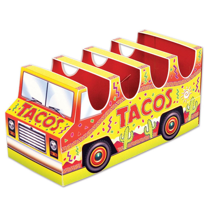 3-D Taco Truck Centerpiece – 5" x 10½" – (1/Pkg) by Beistle for Fiesta and Cinco de Mayo