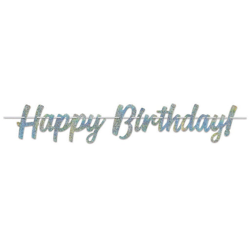 Happy Birthday! Streamer – 8½" x 4' – (1/Pkg) by Beistle Streamers