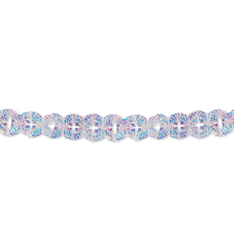 Iridescent Garland – 5" x 12' – (1/Pkg) by Beistle for General occasion Metallic