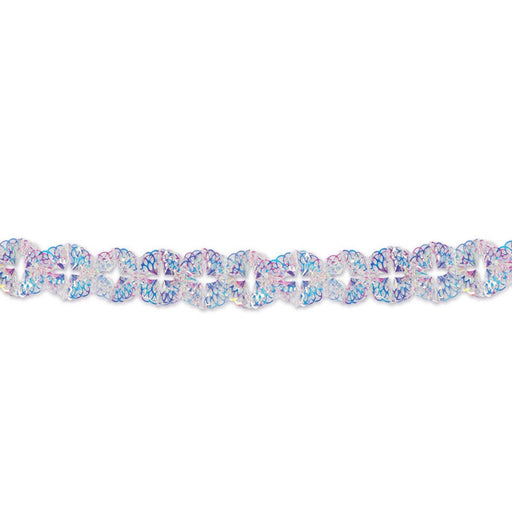 Iridescent Garland – 5" x 12' – (1/Pkg) by Beistle for General occasion Metallic