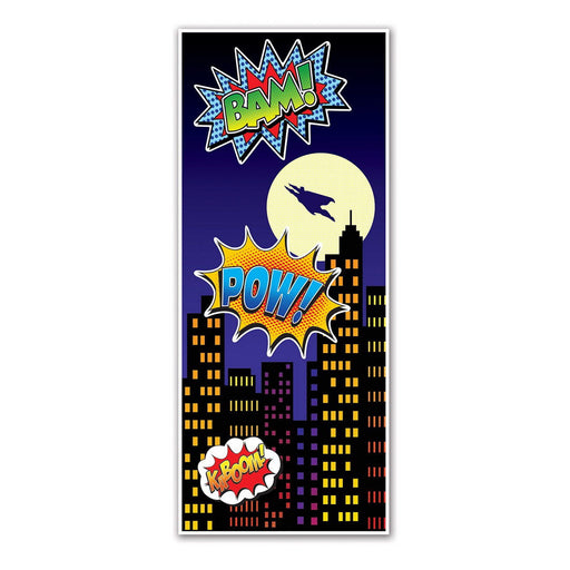 Hero Door Cover – 6' x 30" – (1/Pkg) by Beistle for Heroes Door Covers