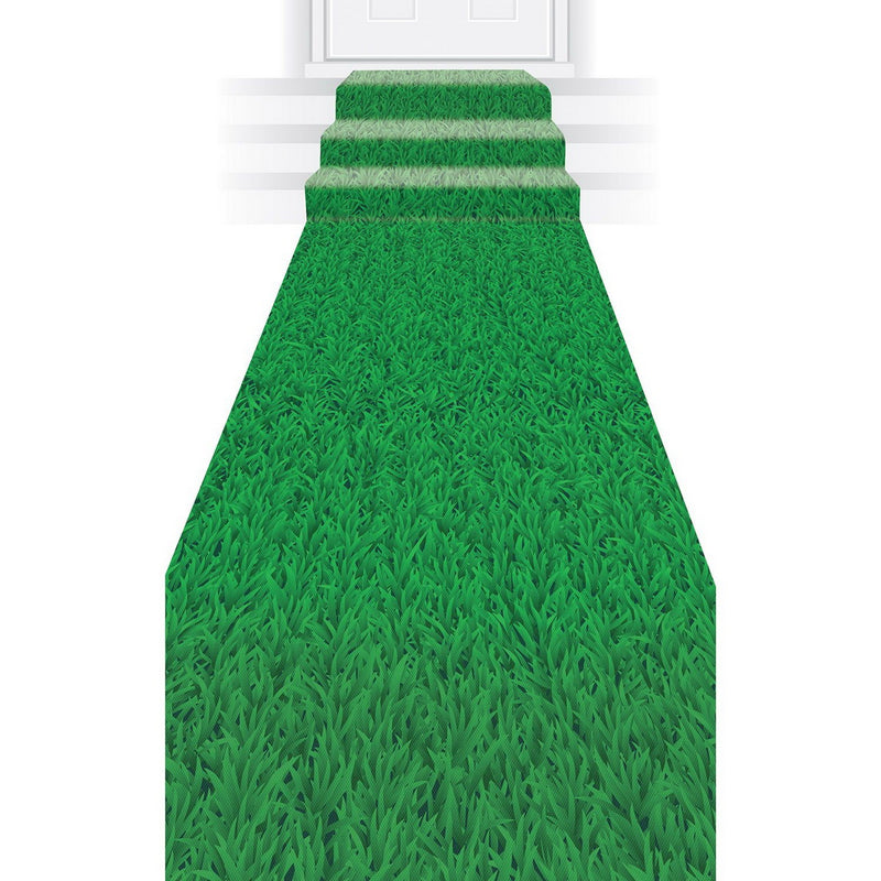 Grass Runner – 24" x 10' – (1/Pkg) by Beistle for Sports Aisle Runner