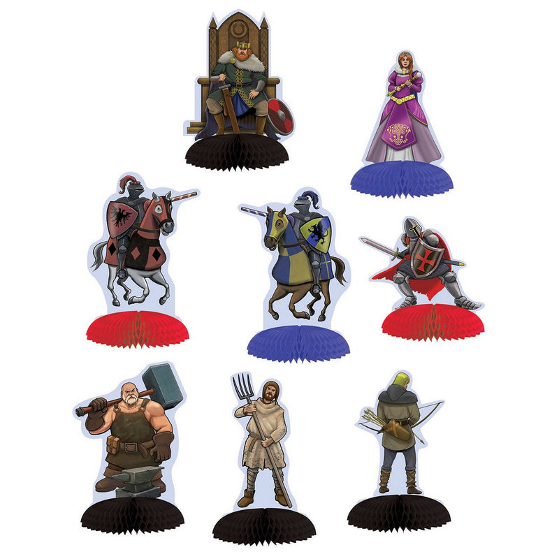 Medieval Mini Centerpieces – 3¾"-5¼" – (8/Pkg) by Beistle Tissue