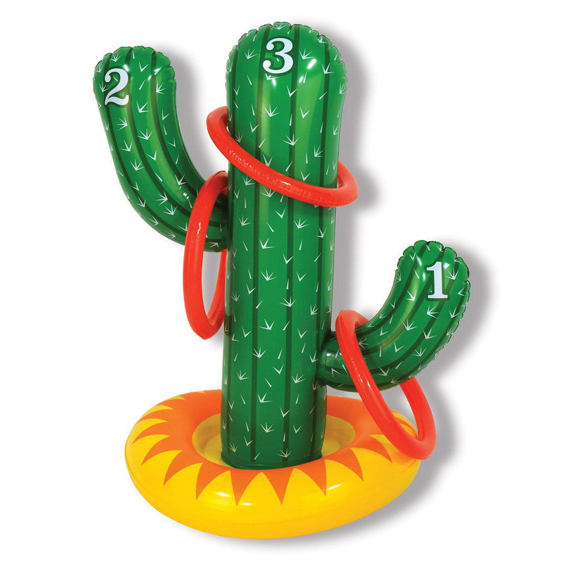 Inflatable Cactus Ring Toss – 21" & 7¼" – (1/Pkg) by Beistle for Western Games