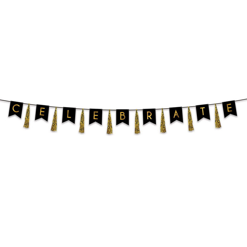 Celebrate Tassel Streamer – 13" x 12' – (1/Pkg) by Beistle for Awards Night Streamers