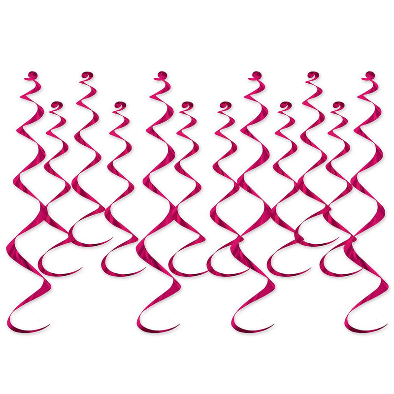 Metallic Whirls – 8-13½" & 4-25" – (12/Pkg) by Beistle for General occasion