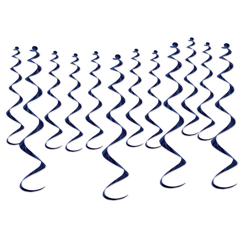 Metallic Whirls – 8-13½" & 4-25" – (12/Pkg) by Beistle for General occasion