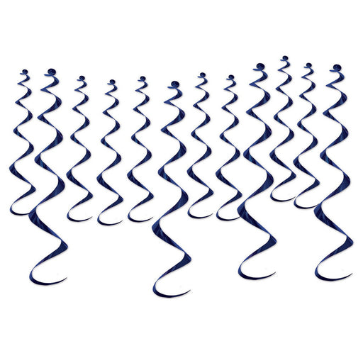 Metallic Whirls – 8-13½" & 4-25" – (12/Pkg) by Beistle for General occasion
