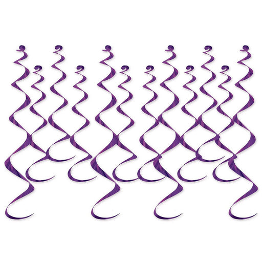Metallic Whirls – 8-13½" & 4-25" – (12/Pkg) by Beistle for General occasion