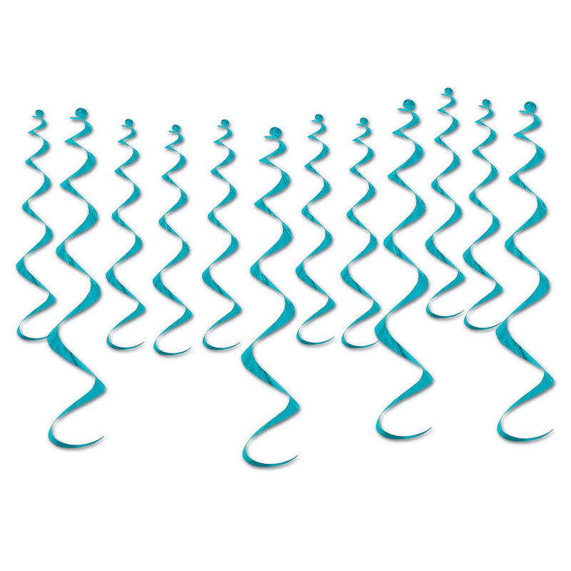 Metallic Whirls – 8-13½" & 4-25" – (12/Pkg) by Beistle for General occasion