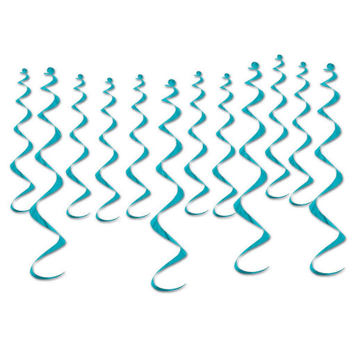 Metallic Whirls – 8-13½" & 4-25" – (12/Pkg) by Beistle for General occasion