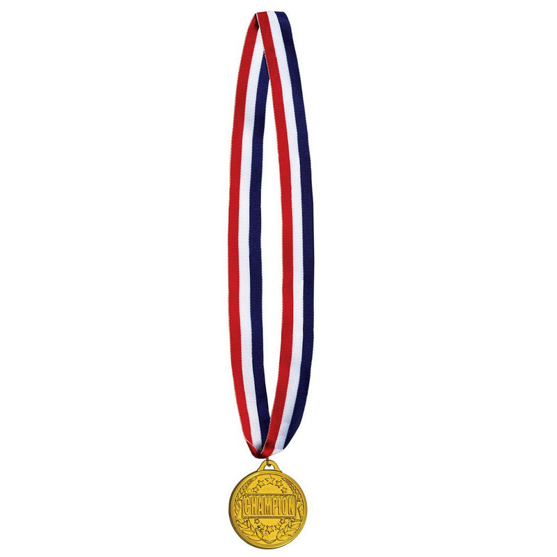 Champion Medal w/Ribbon – 30" w/2" Medal – (1/Pkg) by Beistle for Sports Awards
