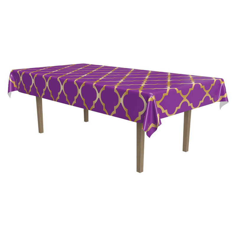 Lattice Tablecover – 54" x 108" – (1/Pkg) by Beistle for Arabian Nights Table Covers - Patterned