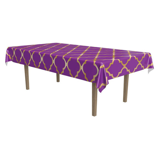 Lattice Tablecover – 54" x 108" – (1/Pkg) by Beistle for Arabian Nights Table Covers - Patterned