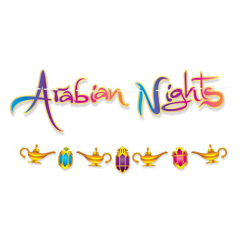 Arabian Nights Streamer Set – 4"–12¾" x 12' – (1/Pkg) by Beistle Streamers