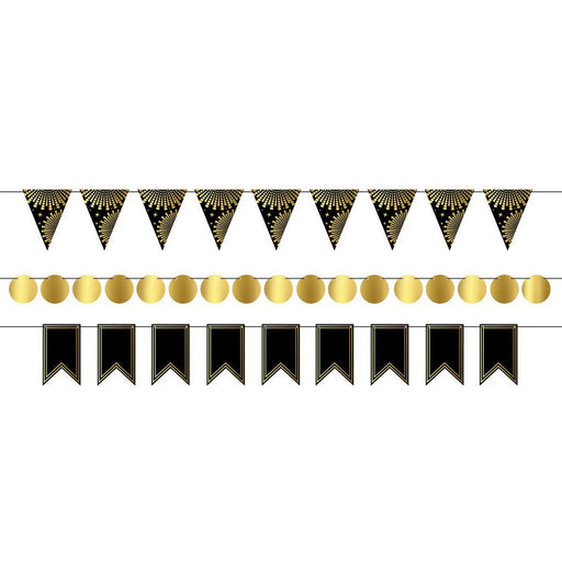Foil Mini Streamer Kit – 2"–6" x 18' – (1/Pkg) by Beistle for Awards Night Streamers