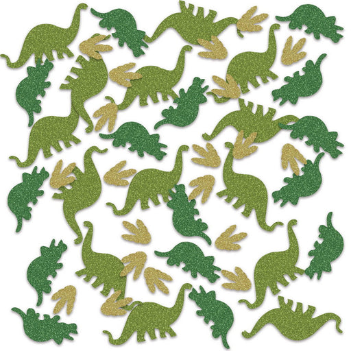 Dinosaur Deluxe Sparkle Confetti – (½ Oz/Pkg) by Beistle for Dinosaurs