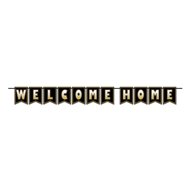 Welcome Home Streamer – 6" x 7' – (1/Pkg) by Beistle for General occasion Streamers
