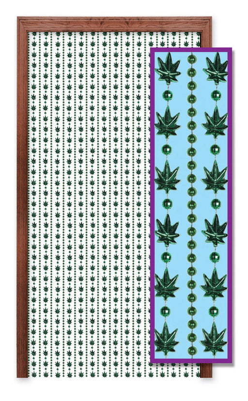 Weed Bead Curtain – 6' 6" x 24" – (1/Box) by Beistle for 420 Novelty Curtains