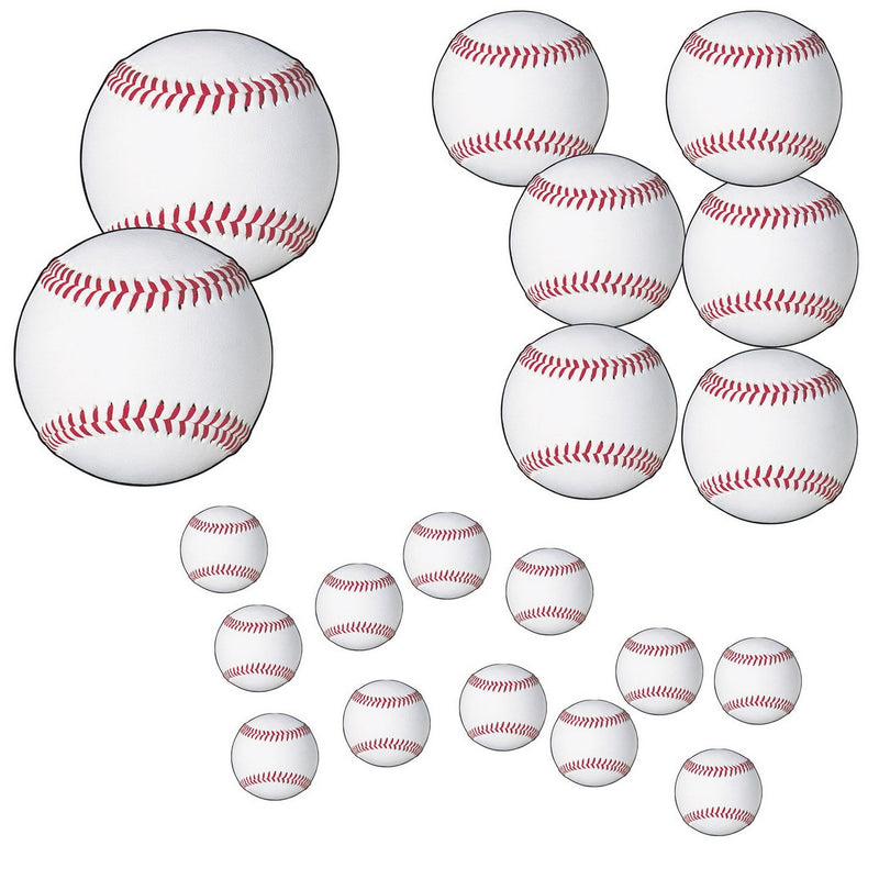 Baseball Cutouts – Asstd – (20/Pkg) by Beistle Printed