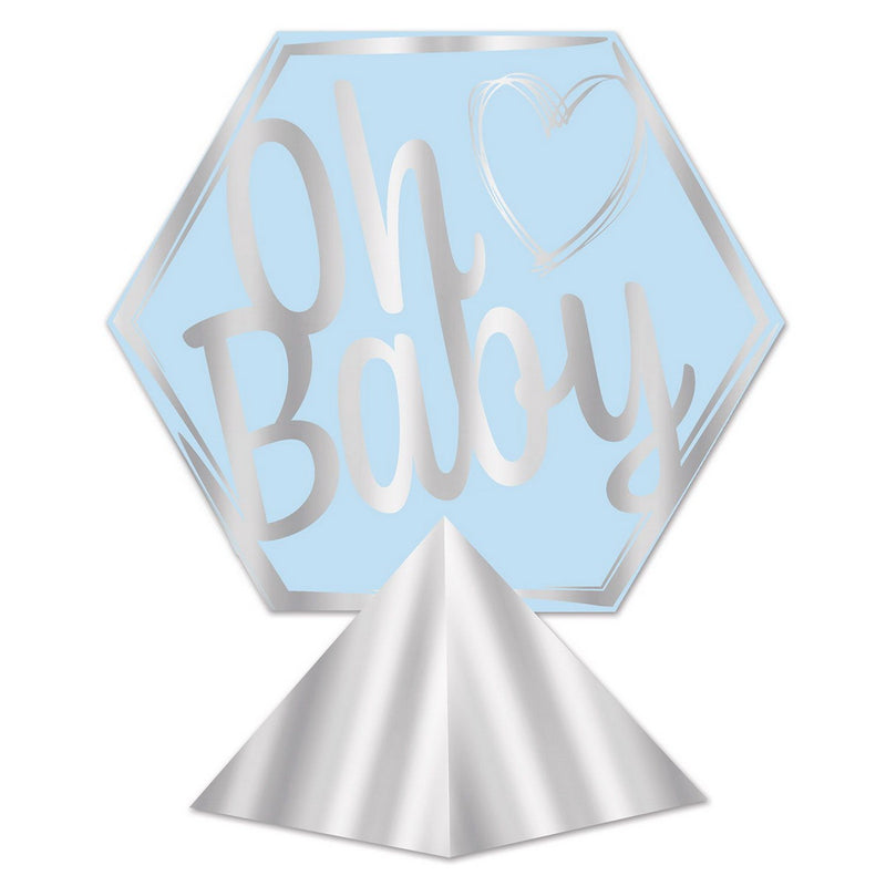 3-D Foil Oh Baby Centerpiece – 11½" x 10¼" – (1/Pkg) by Beistle for Baby Shower