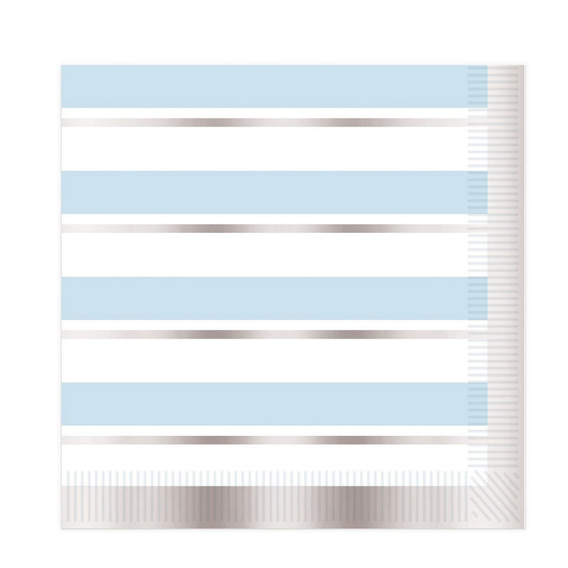 Striped Luncheon Napkins – (16/Pkg) by Beistle for Baby Shower Napkins-Lunch