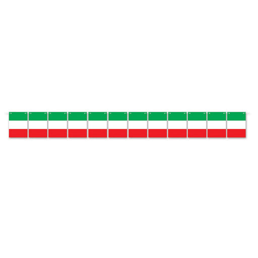 Italian Flag Streamer – 6¼" x 6' – (1/Pkg) by Beistle Streamers
