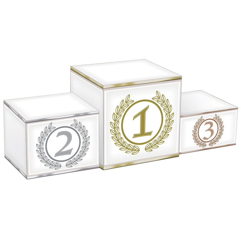 3-D Podium Centerpiece – 5" x 14" – (1/Pkg) by Beistle for Sports