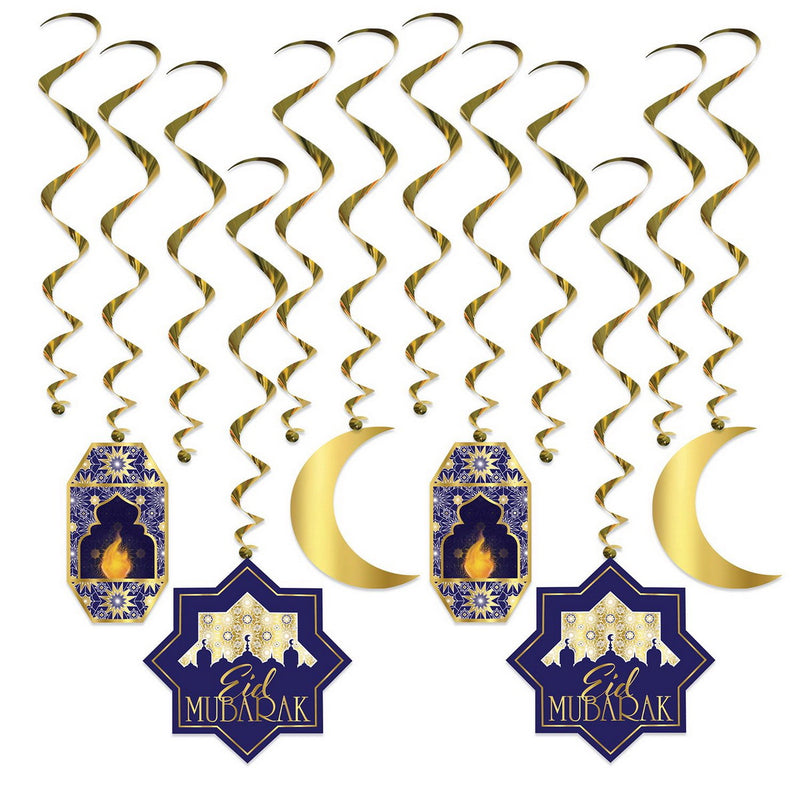 Ramadan Whirls – 17½"-32½" – (12/Pkg) by Beistle