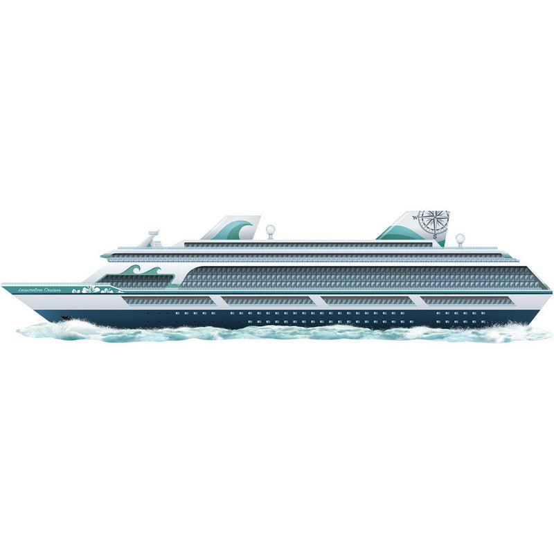 Jointed Cruise Ship – 13½" x 4' 9" – (1/Pkg) by Beistle for Nautical Printed One Side