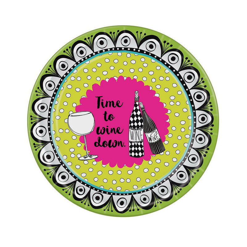 Dolly Mama's Wine Celebration Plates – 9" – (8/Pkg) by Beistle Plates-Dinner