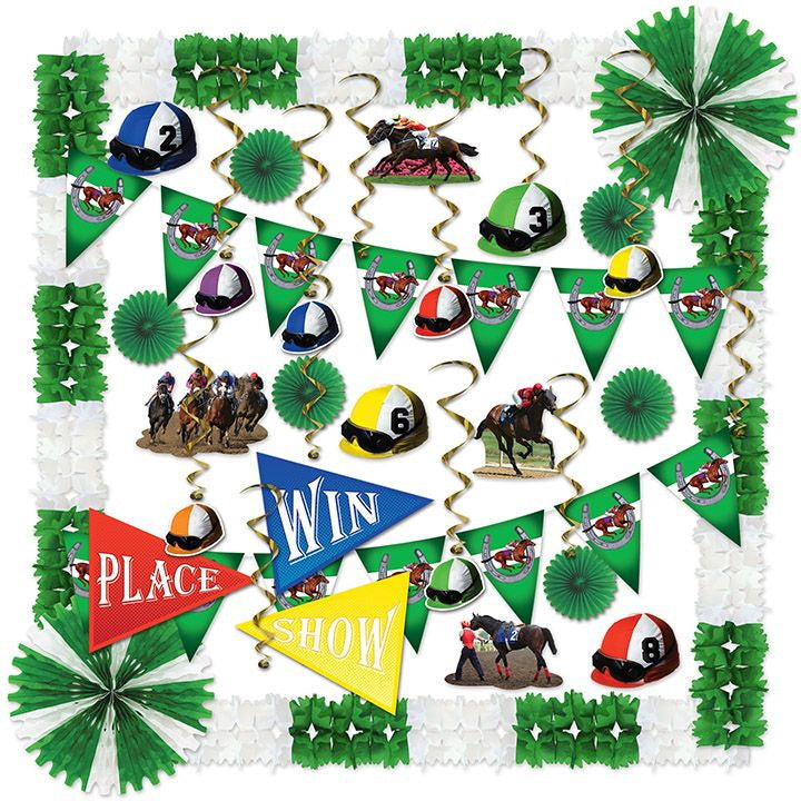 Horse Racing Decorating Kit by Beistle for Derby Day Everyday