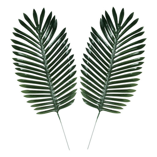 Fabric Fern Palm Leaves – 24½" x 10½" – (2/Pkg) by Beistle for Jungle Luau Accessories