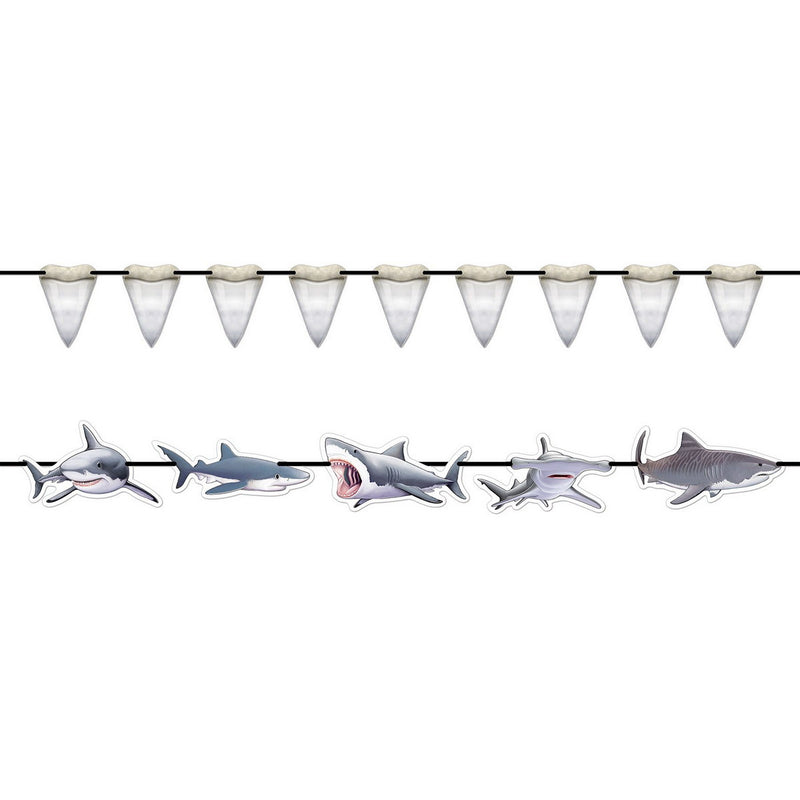 Shark Streamer Set – 5¼" x 5' – (1/Pkg) by Beistle for Under The Sea Streamers