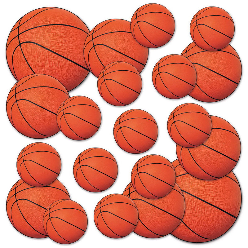 Basketball Cutouts – Asstd – (20/Pkg) by Beistle Printed