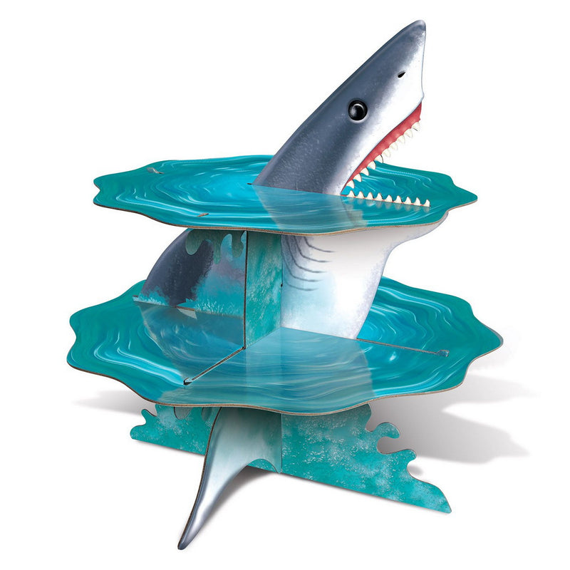 Shark Cupcake Stand – 14" – (1/Pkg) by Beistle Cake/Cupcake Stands