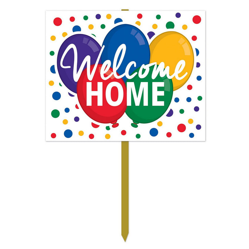Welcome Home Yard Sign – 12" x 15" by Beistle for General occasion Yard Signs