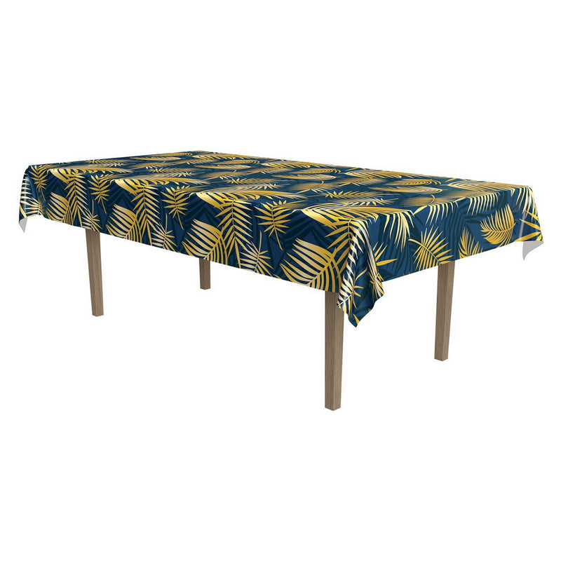 Palm Leaf Tablecover – 54" x 108" – (1/Pkg) by Beistle for Luau Table Covers - Patterned