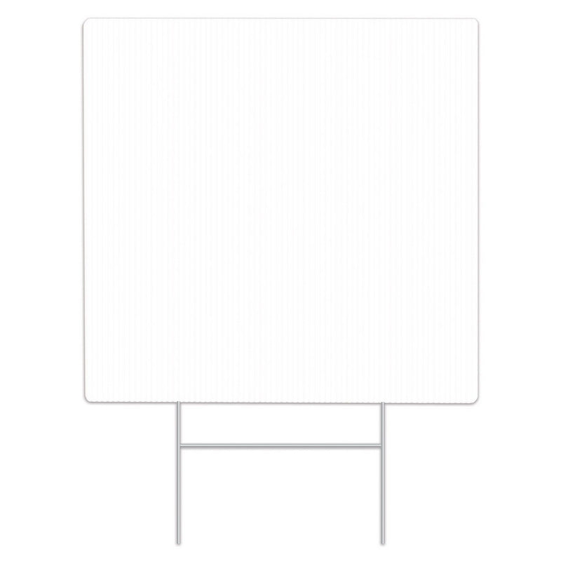 Plastic "Blank" Yard Sign – 19" x 19" – (1/Pkg) by Beistle for General occasion Plastic Yard Signs