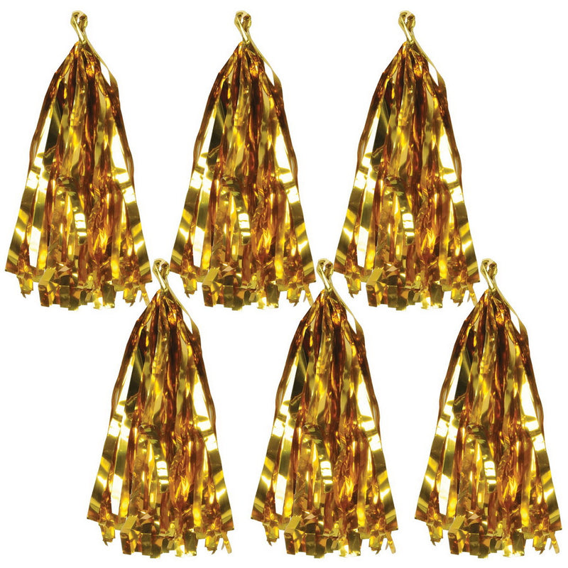 Metallic Tassels – 9¾" – (6/Pkg) by Beistle for General occasion