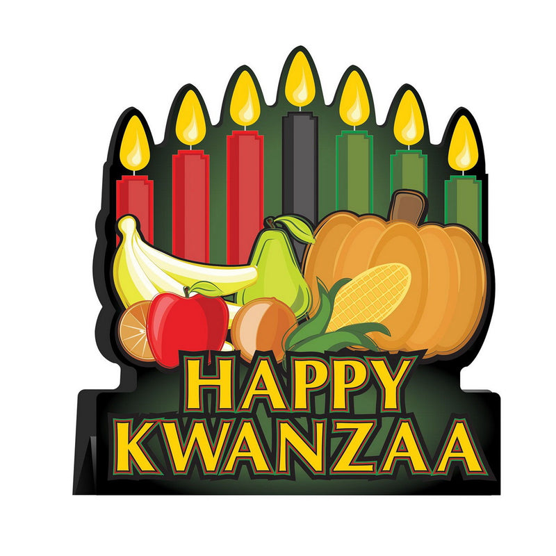 3-D Happy Kwanzaa Centerpiece – 10¾" – (1/Pkg) by Beistle