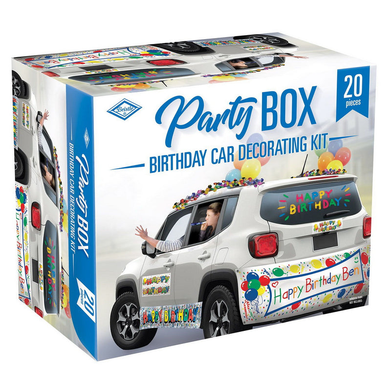 Birthday Car Party Box by Beistle