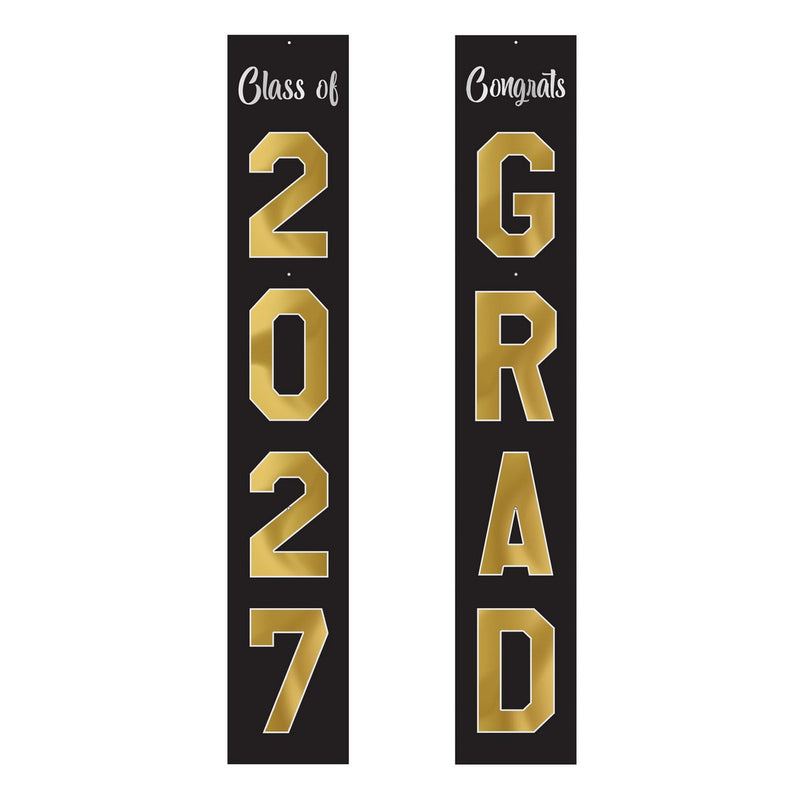 Jtd Foil Graduation Pull-Down Cutouts – 6' – (2/Pkg) by Beistle Printed One Side